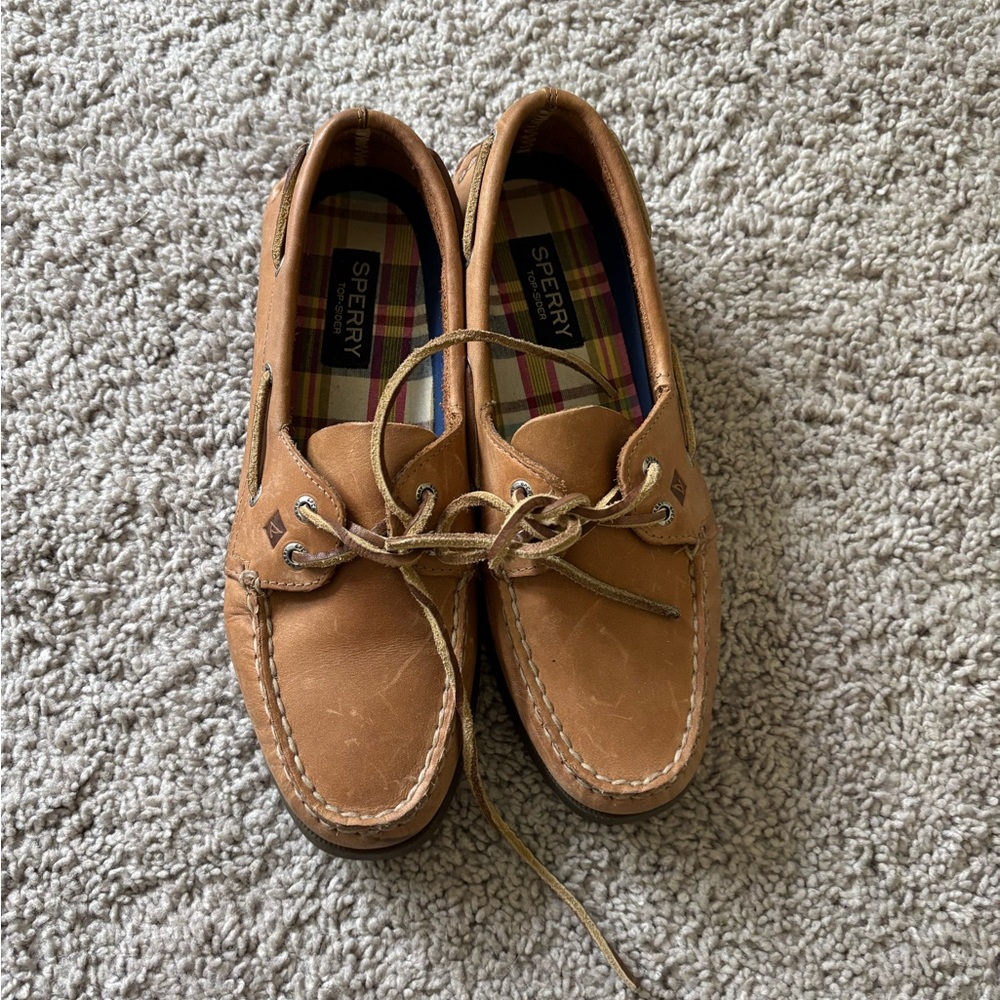 Sperry Tan Leather Loafers